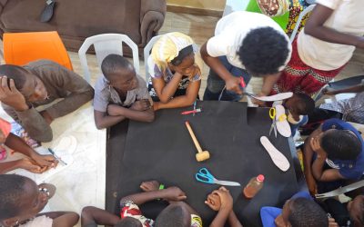 Creativity in Action: Children Learn Shoe Making and Resin Art at Tabitha Maison Enterprise